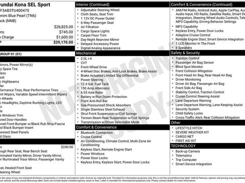 Certified 2026 Hyundai Kona SEL Sport FWD image 38