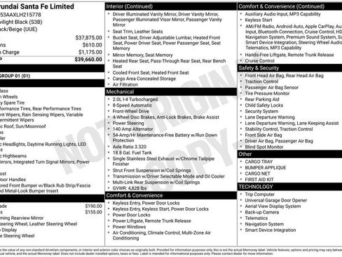 Used 2020 Hyundai Santa Fe Limited image 46