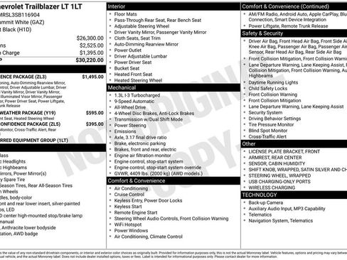 Used 2025 Chevrolet TrailBlazer LT w/ Convenience Package AWD/4WD image 34