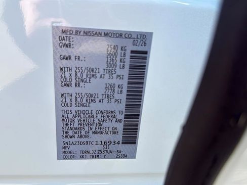 New 2026 Nissan Murano Platinum AWD/4WD image 20