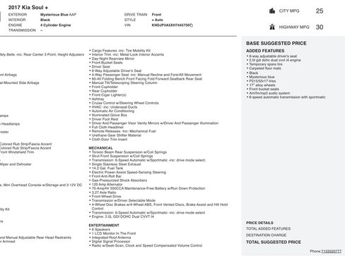 Used 2017 Kia Soul + image 2