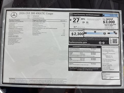 Certified 2026 Mercedes-Benz CLE 300 4MATIC Coupe image 32