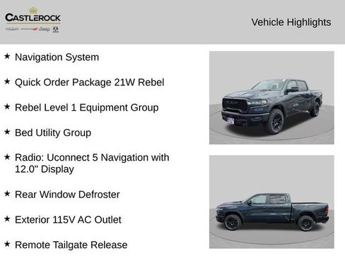 New 2026 RAM 1500 Rebel w/ Bed Utility Group AWD/4WD image 4