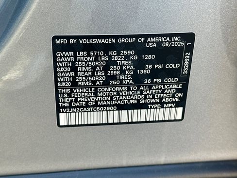 New 2026 Volkswagen Atlas SE FWD image 28