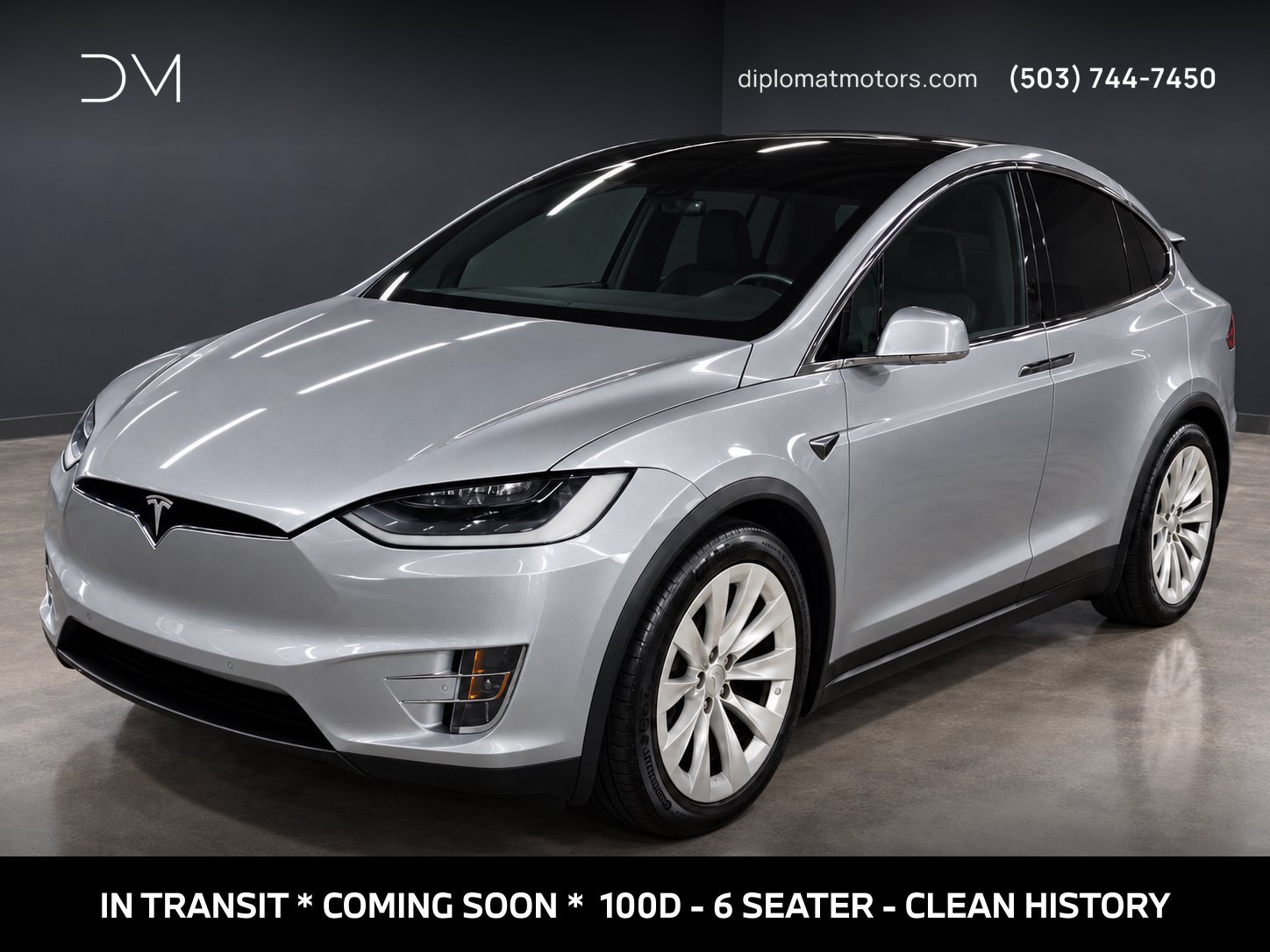 Used 2017 Tesla Model X 75D AWD/4WD image 1