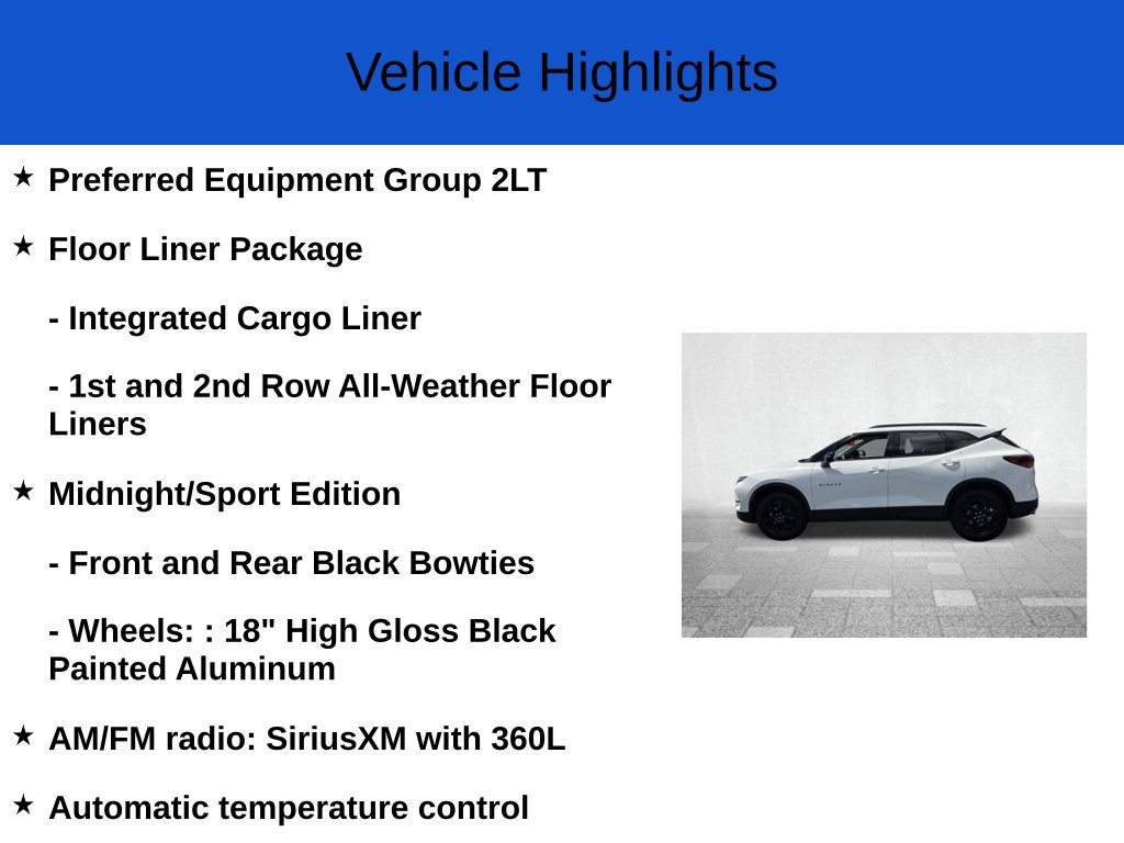 New 2026 Chevrolet Blazer LT w/ Midnight/Sport Edition FWD image 3