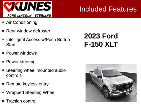 Used 2023 Ford F150 XLT w/ Equipment Group 302A High AWD/4WD image 3