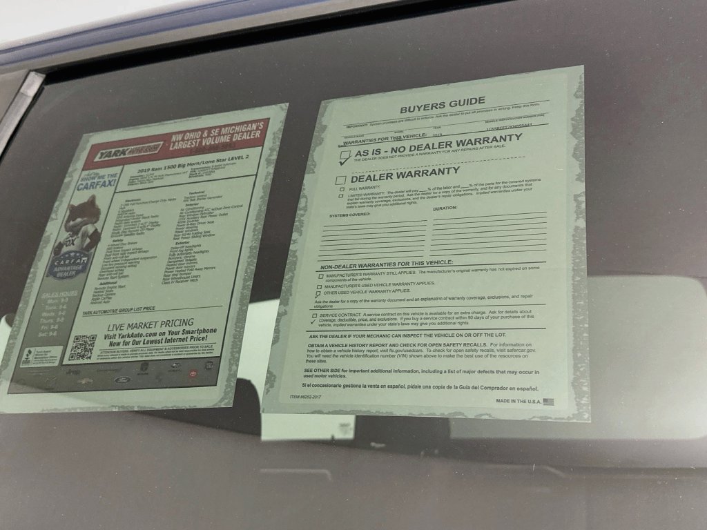Certified 2019 RAM 1500 Big Horn AWD/4WD image 14