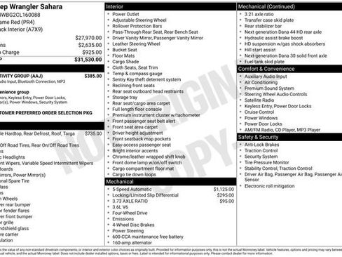 Used 2012 Jeep Wrangler Sahara w/ Connectivity Group image 6