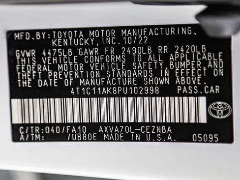 Certified 2023 Toyota Camry LE FWD image 22