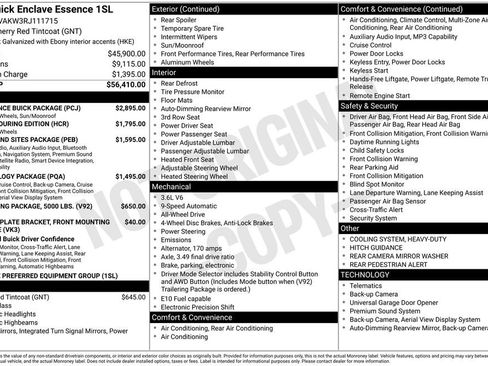 Used 2024 Buick Enclave Essence w/ Experience Buick Package image 59