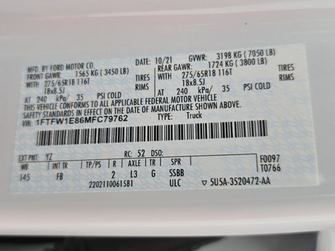 Used 2021 Ford F150 XLT w/ Equipment Group 302A High AWD/4WD image 36
