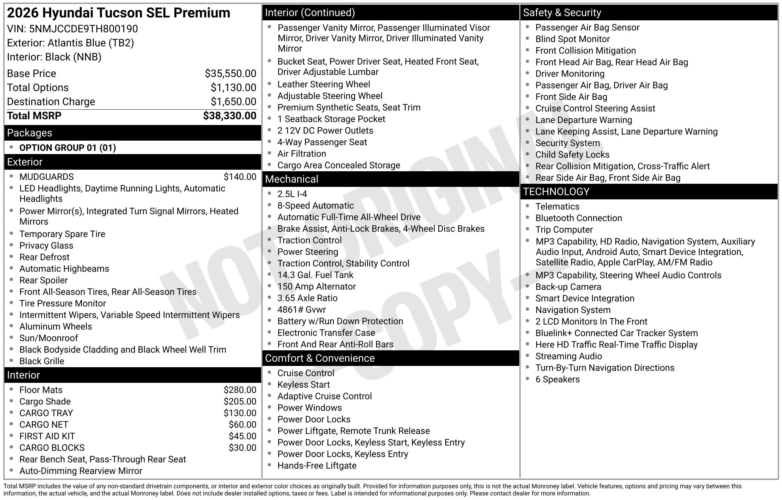 New 2026 Hyundai Tucson SEL AWD/4WD image 3