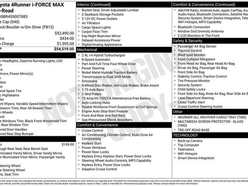 Certified 2025 Toyota 4Runner TRD Off-Road AWD/4WD image 62