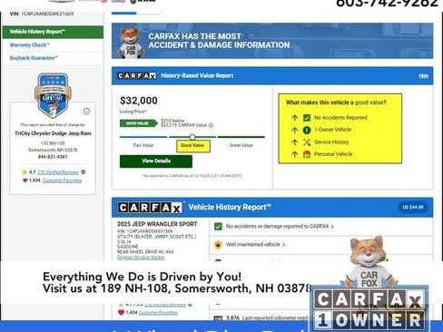 Used 2025 Jeep Wrangler Sport image 12