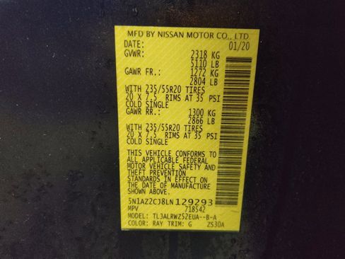 Used 2020 Nissan Murano SL w/ Moonroof Package image 33