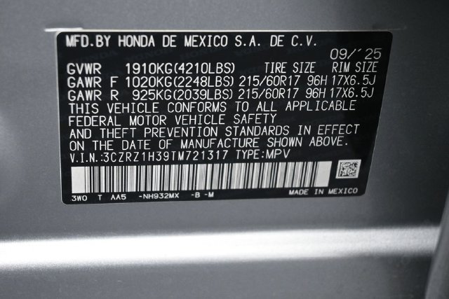 Certified 2026 Honda HR-V LX image 13