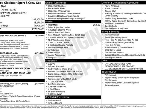 New 2026 Jeep Gladiator Sport AWD/4WD image 29