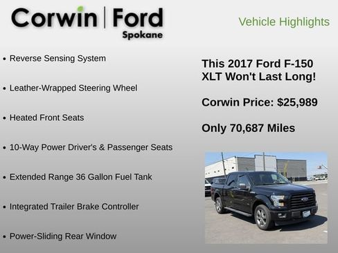 Used 2017 Ford F150 XLT w/ Equipment Group 302A Luxury AWD/4WD image 15