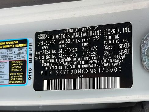 Used 2021 Kia Telluride EX w/ EX Premium Package AWD/4WD image 38