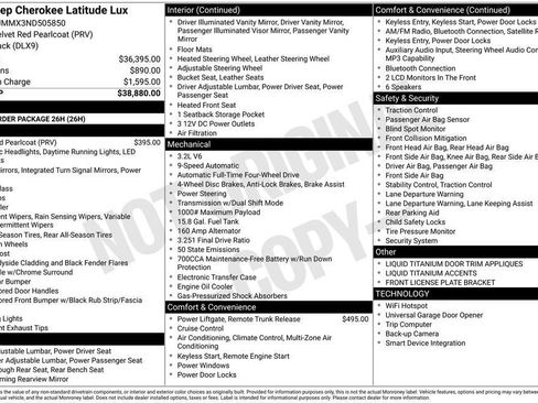 Used 2022 Jeep Cherokee Latitude Lux AWD/4WD image 35