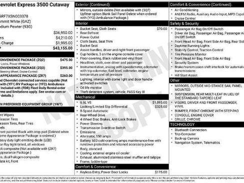 New 2025 Chevrolet Express 3500 w/ Power Convenience Package image 2