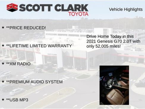 Used 2021 Genesis G70 2.0T w/ Elite Package image 11