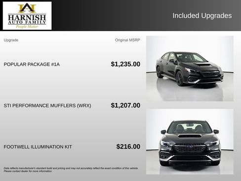 Used 2024 Subaru WRX Limited w/ Popular Package #1A AWD/4WD image 4