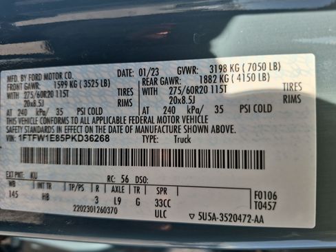 Used 2023 Ford F150 Lariat w/ Equipment Group 502A High AWD/4WD image 36