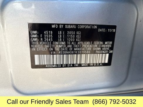 Used 2019 Subaru Legacy 2.5i Sport image 9