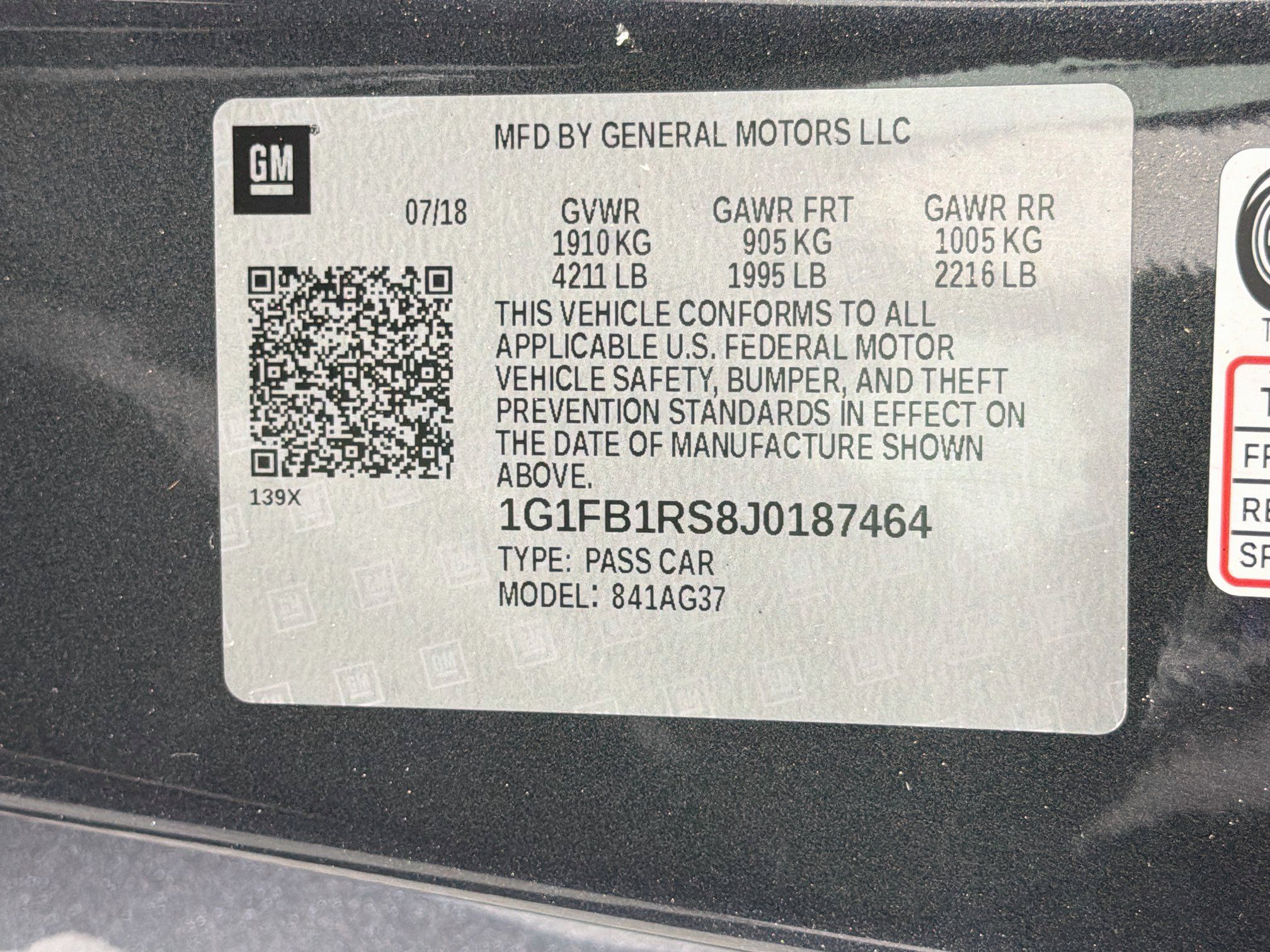 Used 2018 Chevrolet Camaro LT w/ RS Package RWD image 12