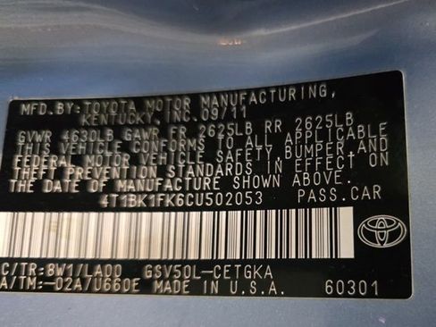 Used 2012 Toyota Camry XLE FWD image 37