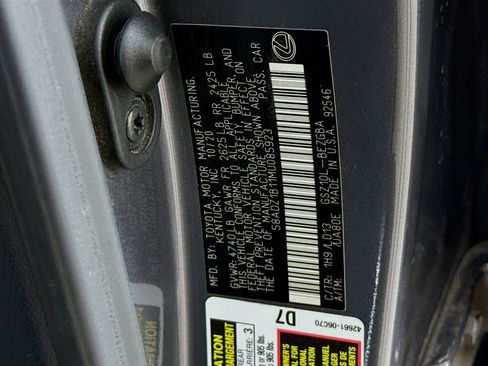 Used 2021 Lexus ES 350 w/ Premium Package image 38