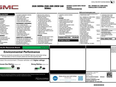 New 2026 GMC Sierra 2500 Denali w/ Denali Reserve Package
