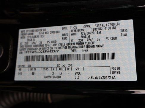 Used 2025 Ford F150 Lariat w/ Equipment Group 501A Mid AWD/4WD image 44