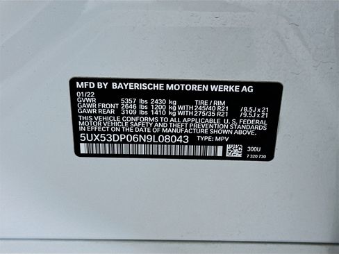 Used 2022 BMW X3 xDrive30i w/ M Sport Package 2 image 34