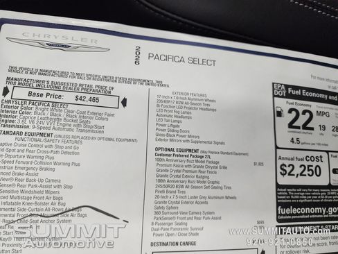 New 2026 Chrysler Pacifica Select image 41