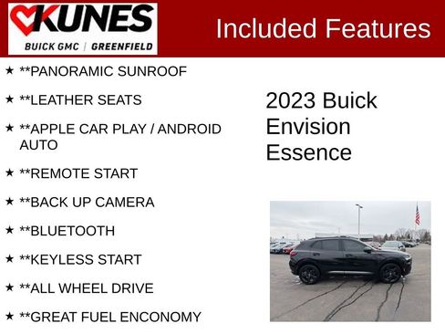 Used 2023 Buick Envision Essence w/ Sport Touring Package image 2