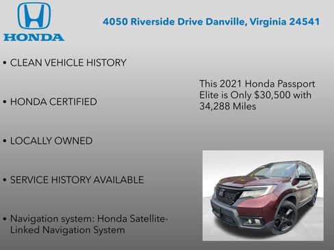 Used 2021 Honda Passport Elite image 7