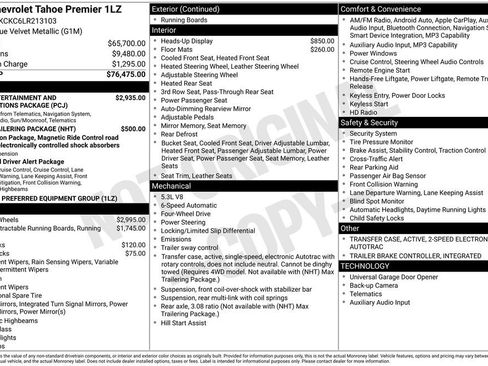 Used 2020 Chevrolet Tahoe Premier AWD/4WD image 39