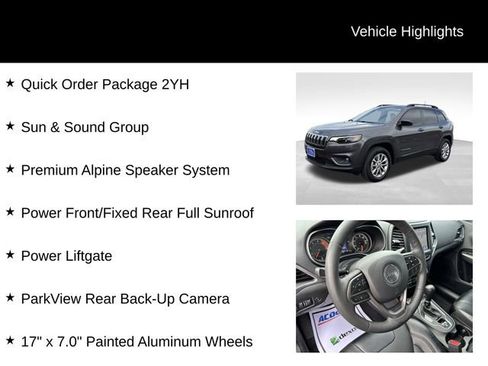 Used 2022 Jeep Cherokee Latitude Lux w/ Sun & Sound Group AWD/4WD image 7