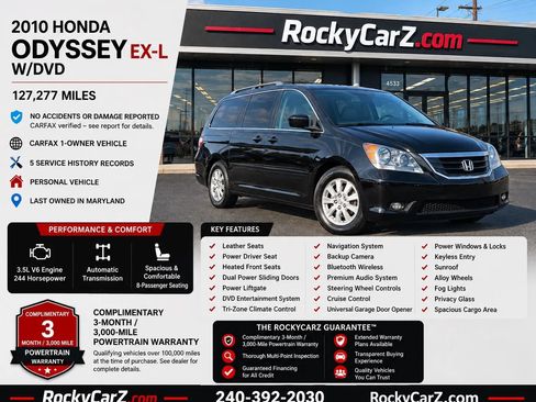 Used 2010 Honda Odyssey EX-L image 1