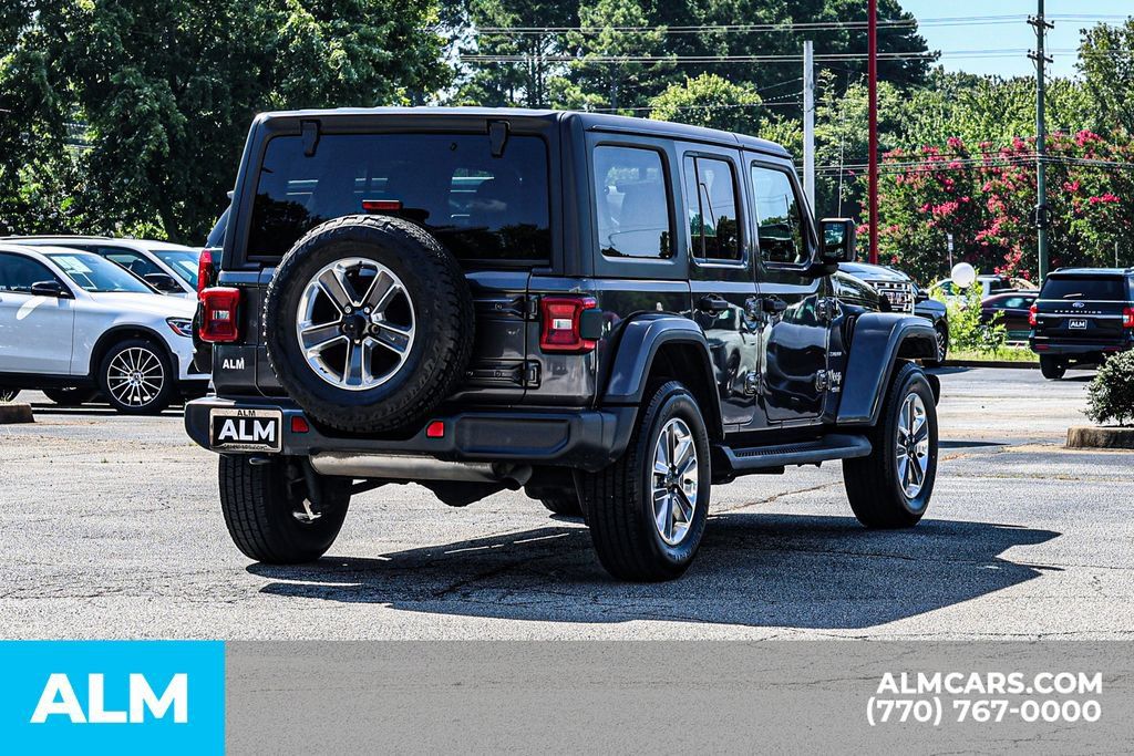 Used 2021 Jeep Wrangler Unlimited Sahara w/ Uconnect 4C Nav & Sound Group AWD/4WD image 5