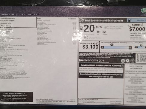 New 2026 Land Rover Defender 110 S image 21