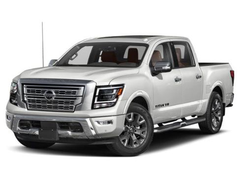 Used 2021 Nissan Titan Platinum Reserve w/ Off Road Protection Package AWD/4WD image 1
