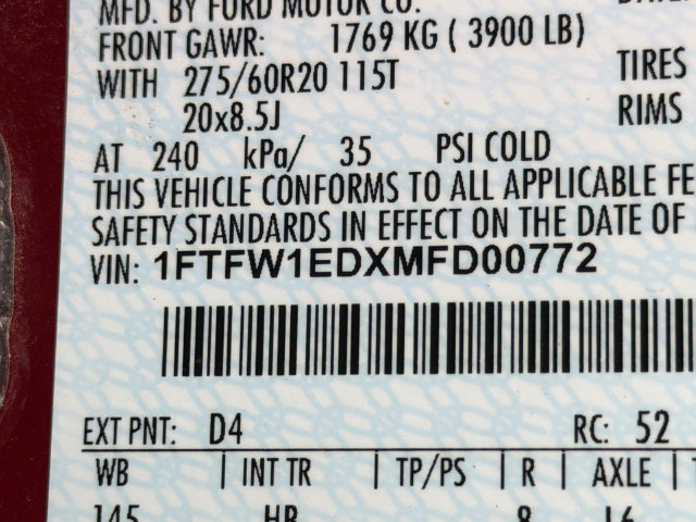 Used 2021 Ford F150 Lariat w/ Equipment Group 502A High AWD/4WD image 33
