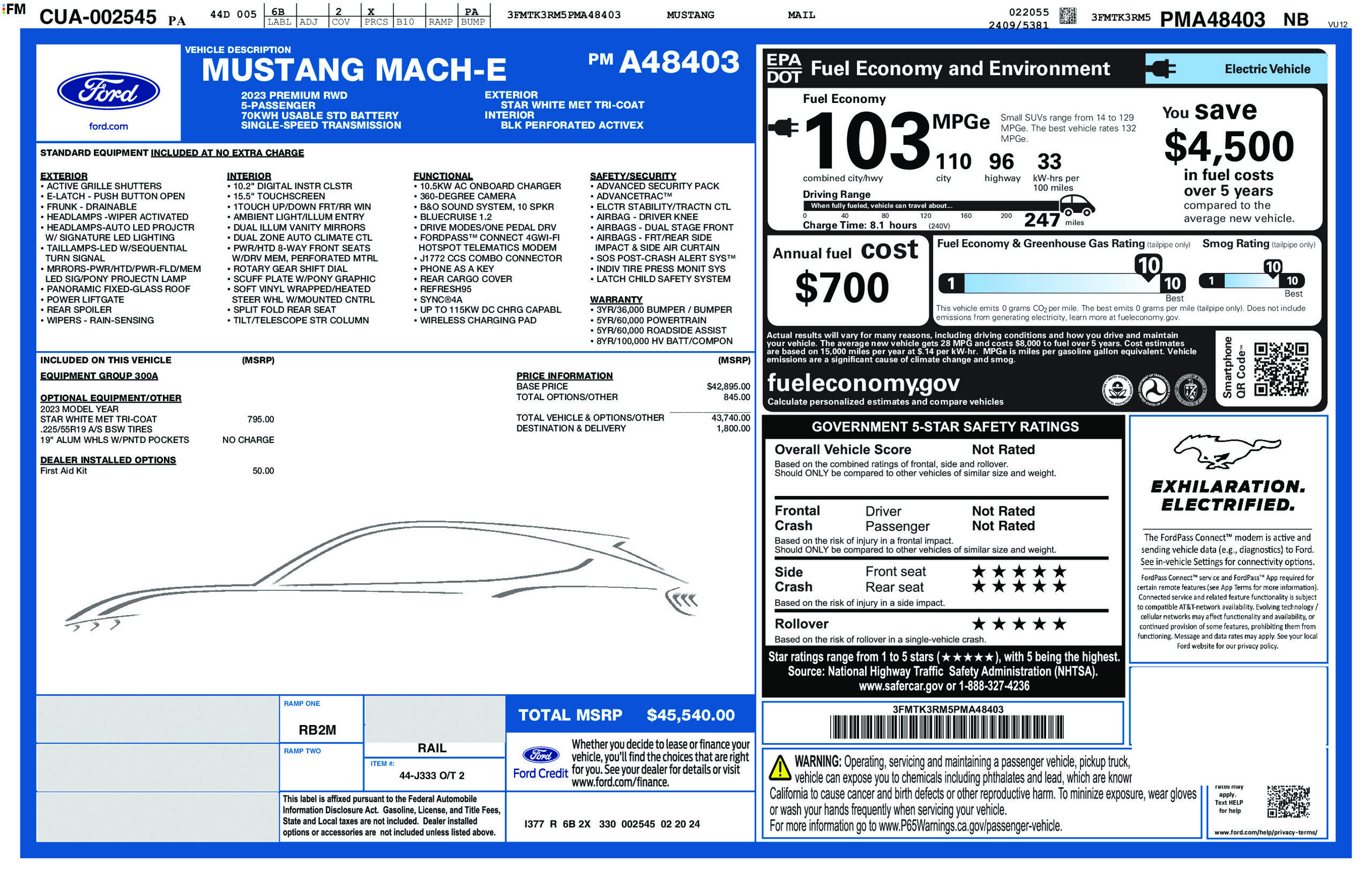 Used 2023 Ford Mustang Mach-E Premium RWD image 6