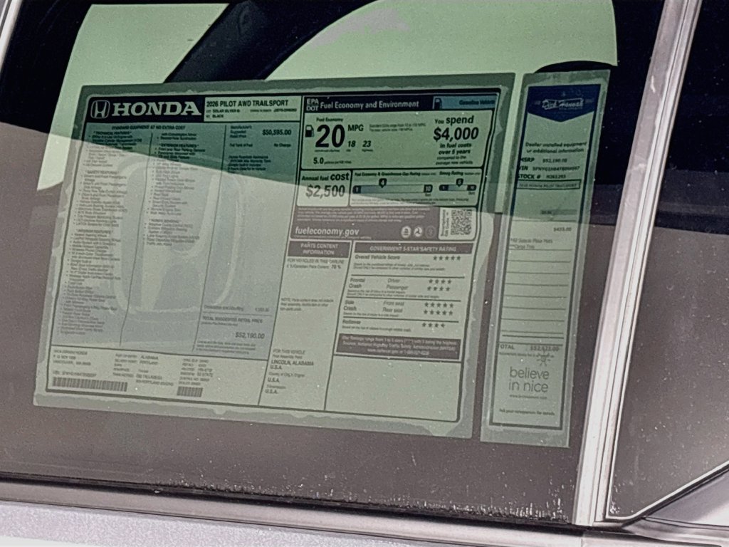 New 2026 Honda Pilot TrailSport image 25