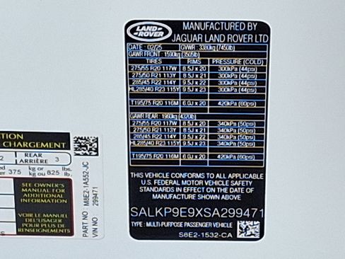 New 2025 Land Rover Range Rover SE image 22