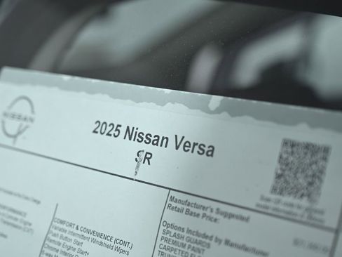 New 2025 Nissan Versa SR w/ Trunk Package image 25